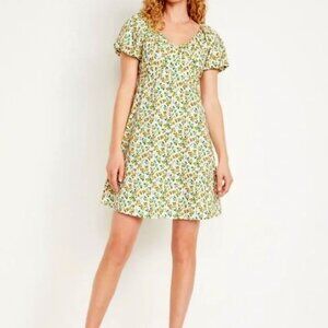 🌀Old Navy Floral Flutter-Sleeve Mini Swing Dress🌀